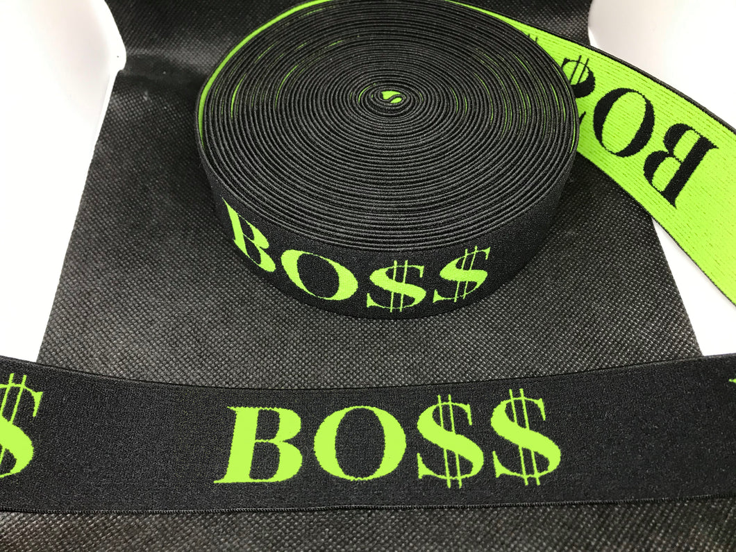 WHOLESALE - Custom Designer Elastic Bands - 1 Yard Roll of 4cm Boss      Trim