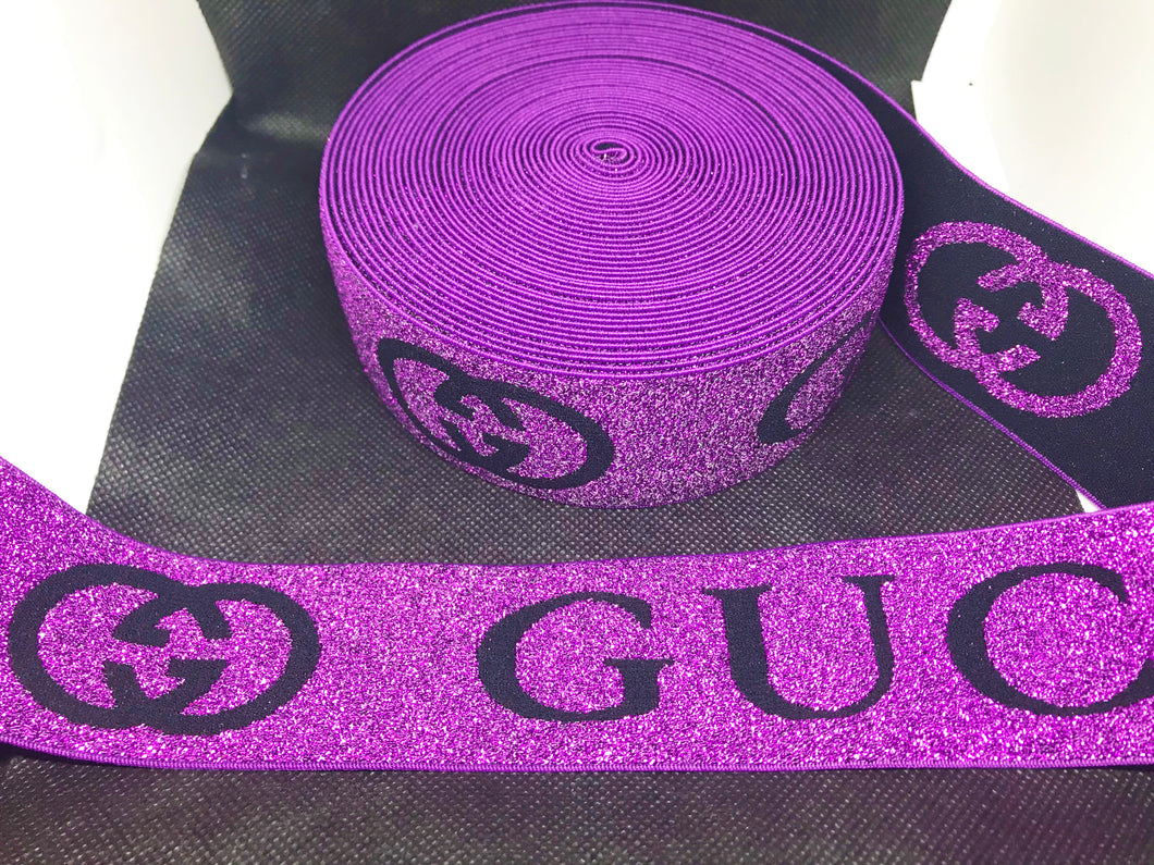 3 or 6 Yard Roll 4.5cm    Custom Designer Hat Band Elastic   Trim Metallic