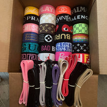 Load image into Gallery viewer, Mystery Box (30) 3 Yard Rolls of Elastic &amp; (10) 1 Yard Rolls - 100 Yards Total

