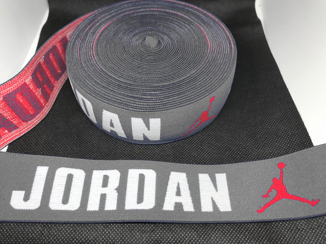 NEW RELEASE WHOLESALE - Designer Elastic Bands - 1 Yard Roll of 4cm Jordan      Trim