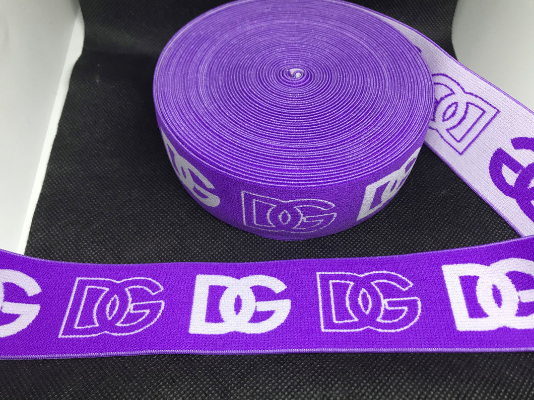 10 Yard Roll 4cm D-1 Logo Yards Custom Designer Elastic Band   Jacquard Bands Trim
