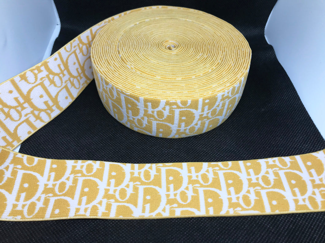 WHOLESALE - Custom Designer Elastic Bands - 1 Yard Roll of 4cm C-2      Trim