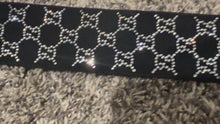 Load and play video in Gallery viewer, 1 to 10 Yard Roll 4.5cm Gucci  GG Rhinestone Elastic Bands
