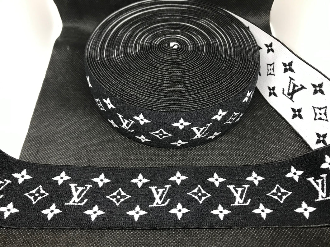 3 or 6 Yard Roll 4.5cm Louis Vuitton LV Designer Hat Band Elastic   Trim