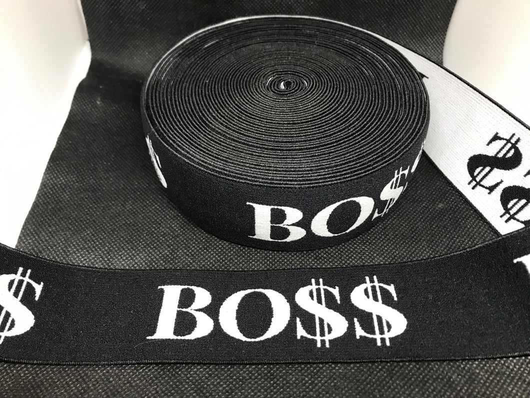 WHOLESALE - Custom Designer Elastic Bands - 1 Yard Roll of 4cm Boss      Trim