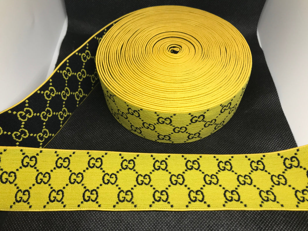 WHOLESALE - Custom Designer Elastic Bands - 1 Yard Roll of 4.5cm        Trim