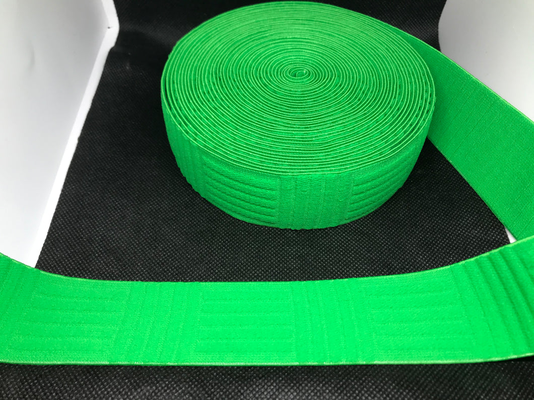 10 Yard Roll 4cm BV-1 Green Custom Designer Elastic Band Jacquard Bands Trim