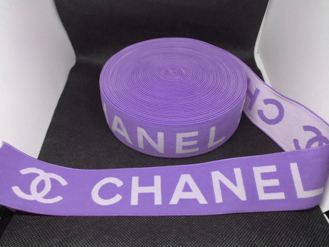 10 Yard Roll 4cm Chanel CC Designer Elastic Band    Jacquard Bands Trim