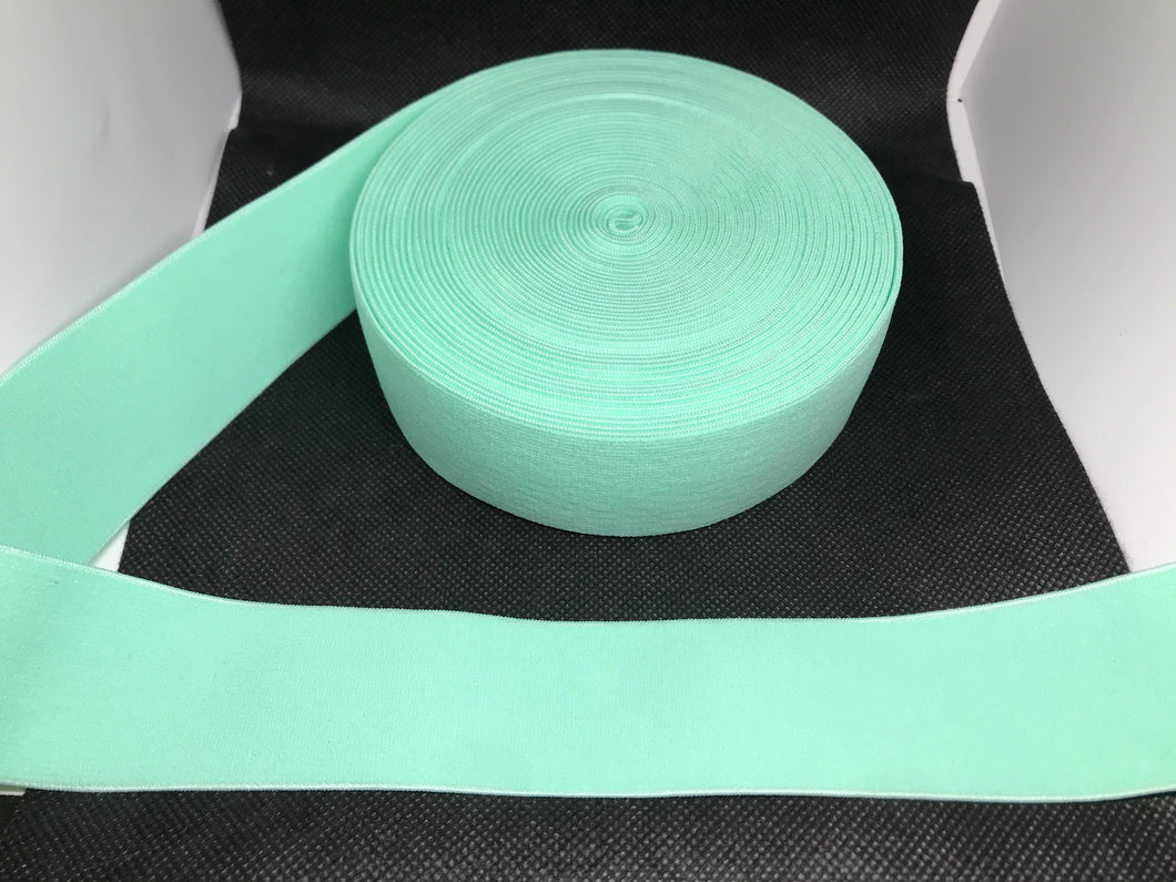 3 or 6 Yard Roll 4cm Sea Green Designer Hat Band Elastic   Trim