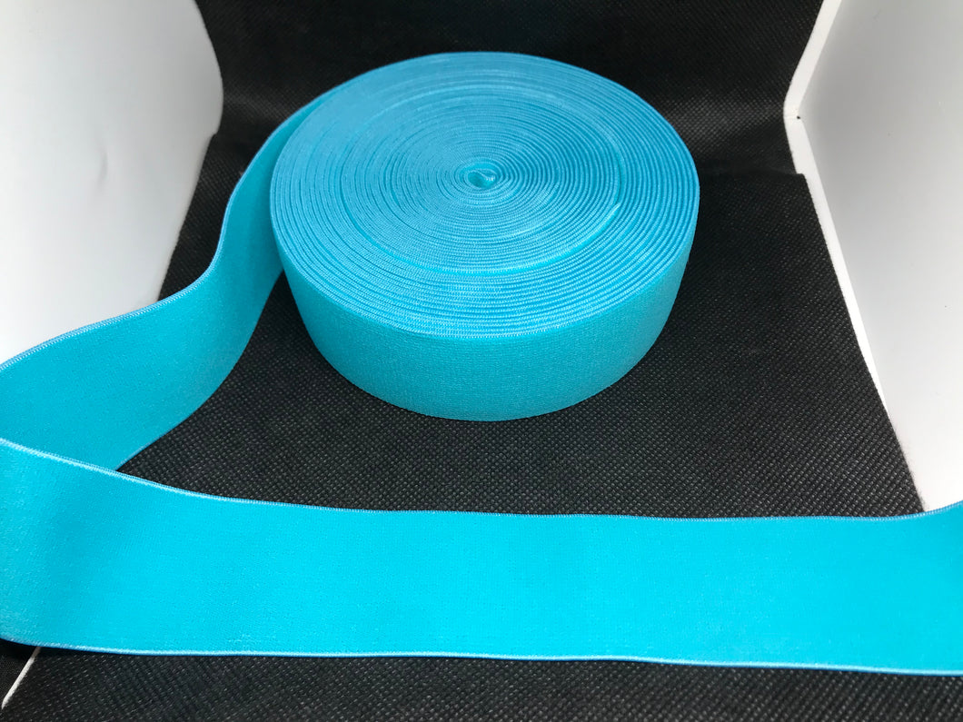 10 Yard Roll 4cm Plain Arabian Blue Designer Elastic Band   Jacquard Bands Trim