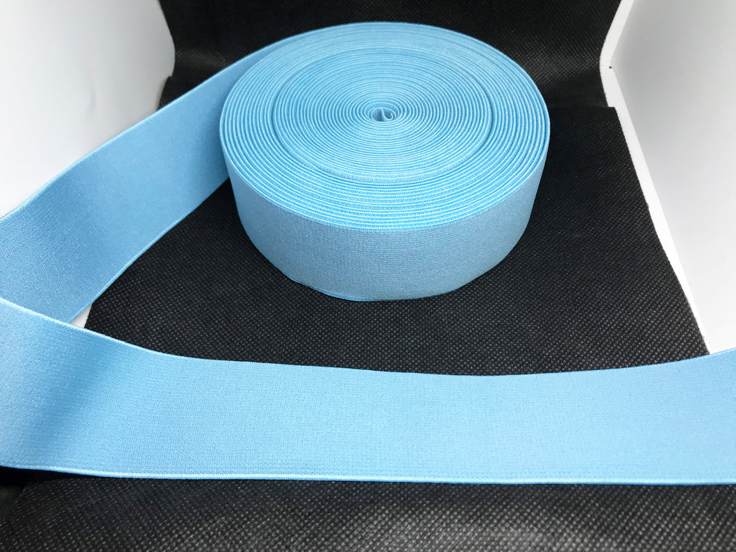 3 or 6 Yard Roll 4cm Baby Blue Designer Hat Band Elastic   Trim