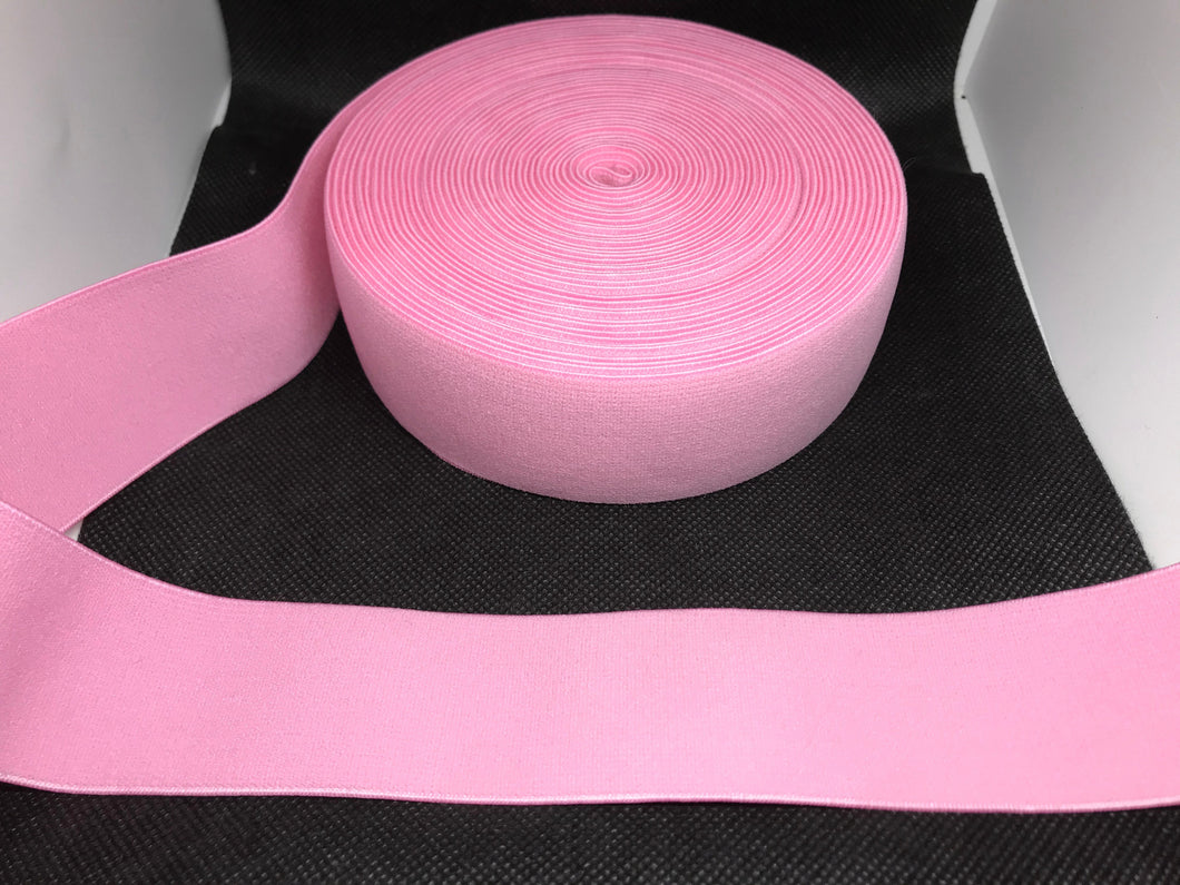 WHOLESALE - Custom Designer Elastic Bands - 1 Yard Roll of 4cm Baby Pink      Trim Plain