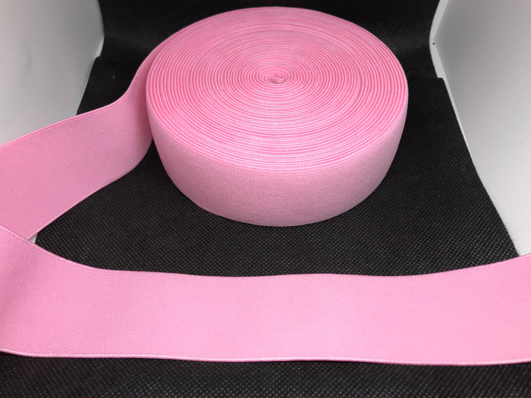 WHOLESALE - Custom Designer Elastic Bands - 1 Yard Roll of 4cm Baby Pink      Trim