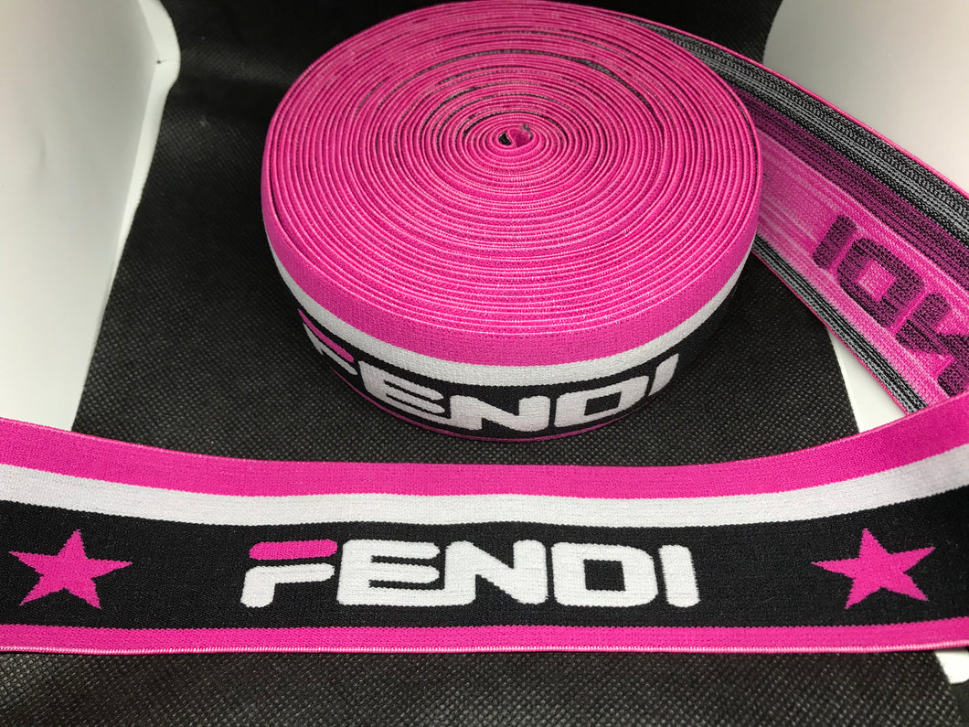 10 Yard Roll 5cm F-1 Custom Designer Elastic Band   Jacquard Bands Trim