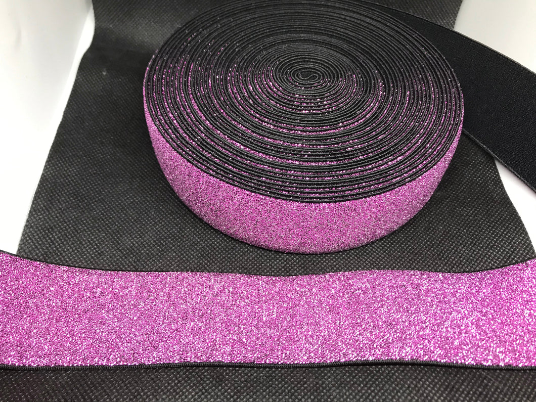 WHOLESALE - Designer Elastic Bands - 1 Yard Roll of 4cm Metallic      Trim