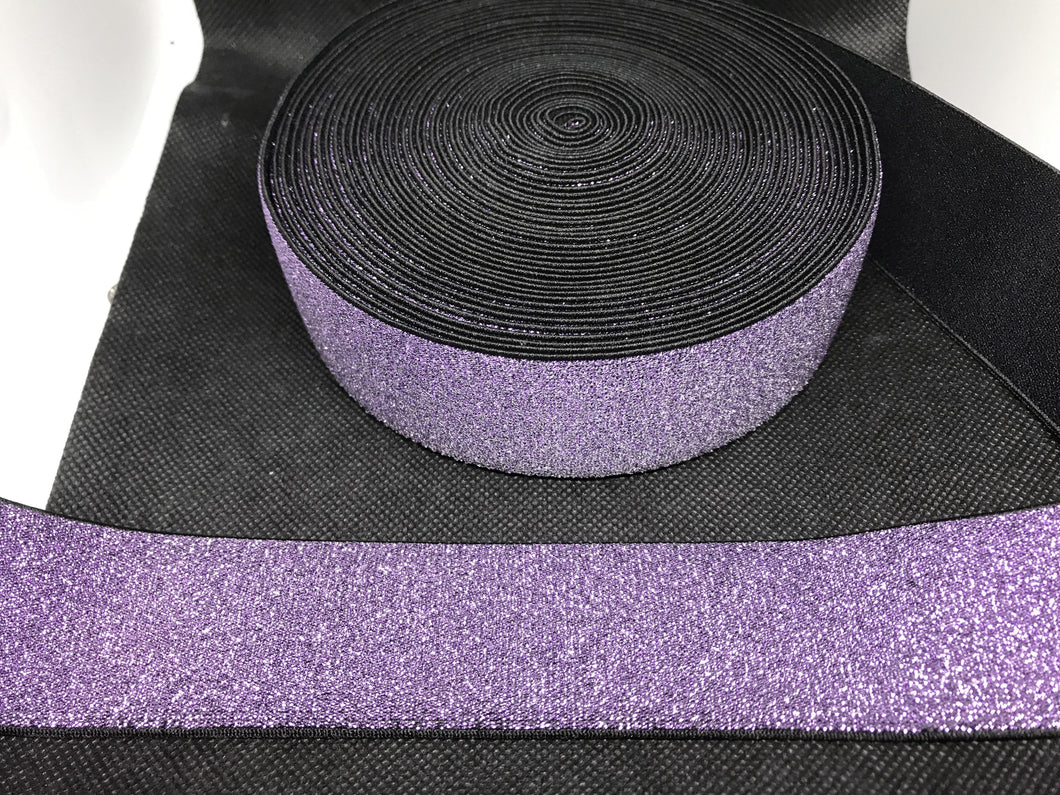OVERSTOCK 10 Yards 4cm Metallic Elastic Waistband material Custom Designer Bands Jacquard Bandz