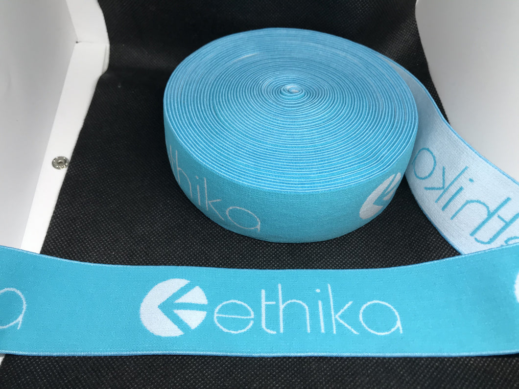 OVERSTOCK 10 yard roll 4cm Ethika Elastic Waistband material  Custom Designer Bands Jacquard Bandz
