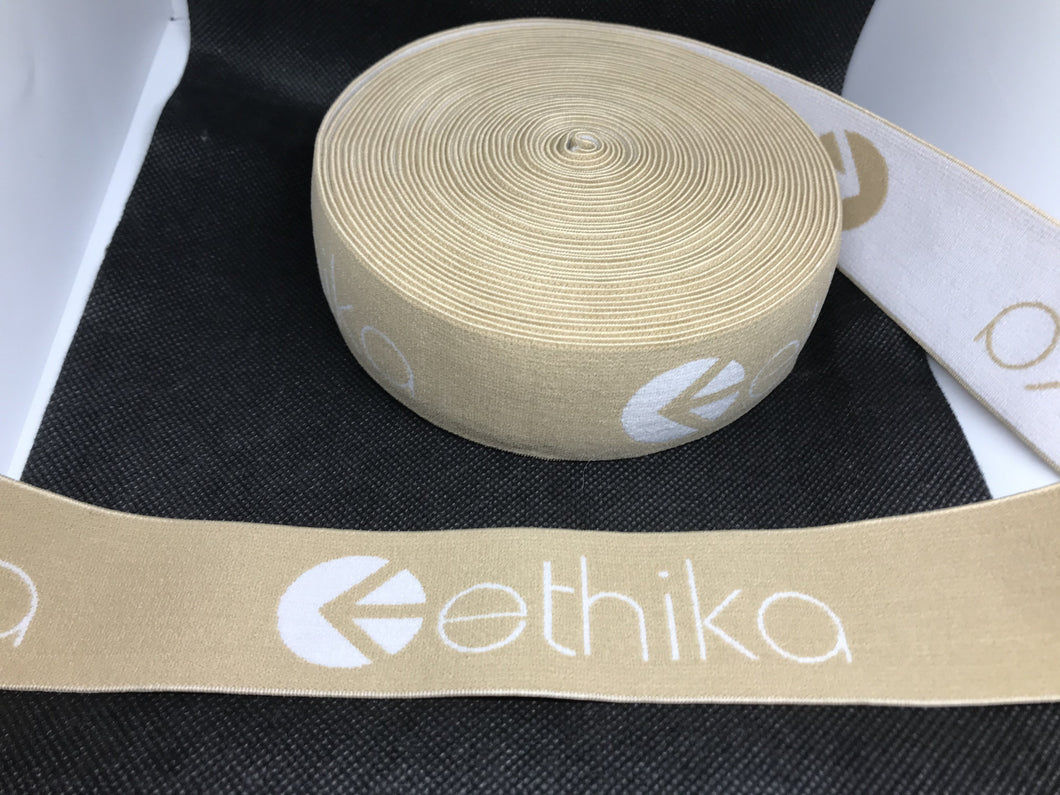 OVERSTOCK 10 yard roll 4cm Ethika Elastic Waistband material  Designer Bands Jacquard Bandz