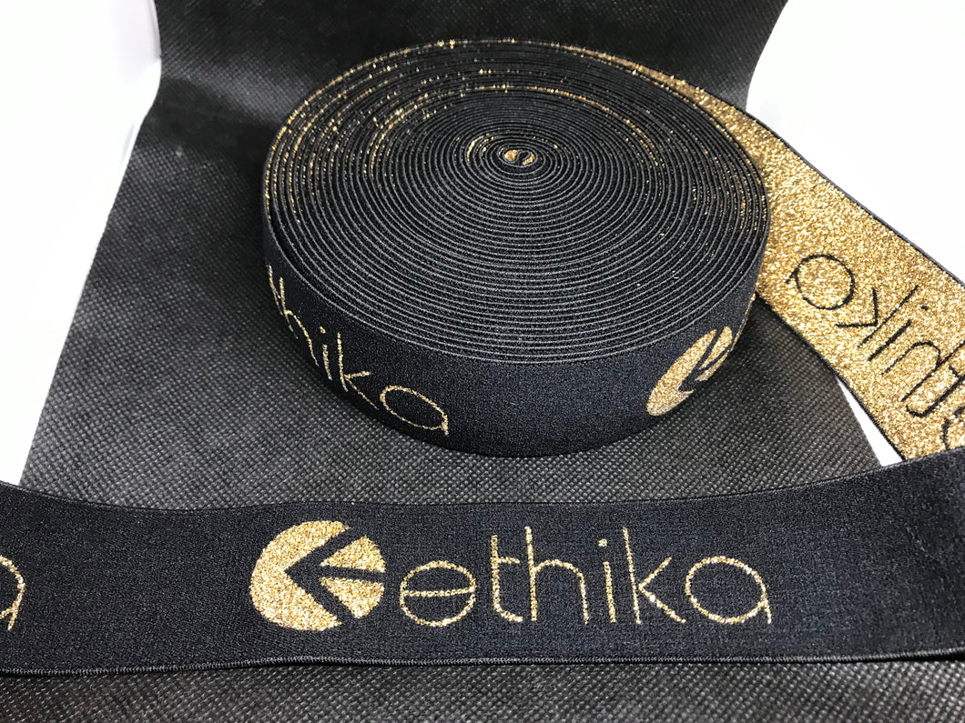 OVERSTOCK 10 yard roll 4cm Ethika Elastic Waistband material  Designer Bands Jacquard Bandz
