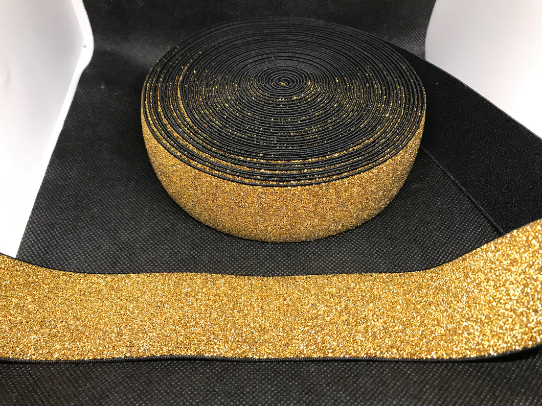 10 Yard Roll 4cm Plain  Custom Designer Elastic Band   Jacquard Bands Trim Metallic