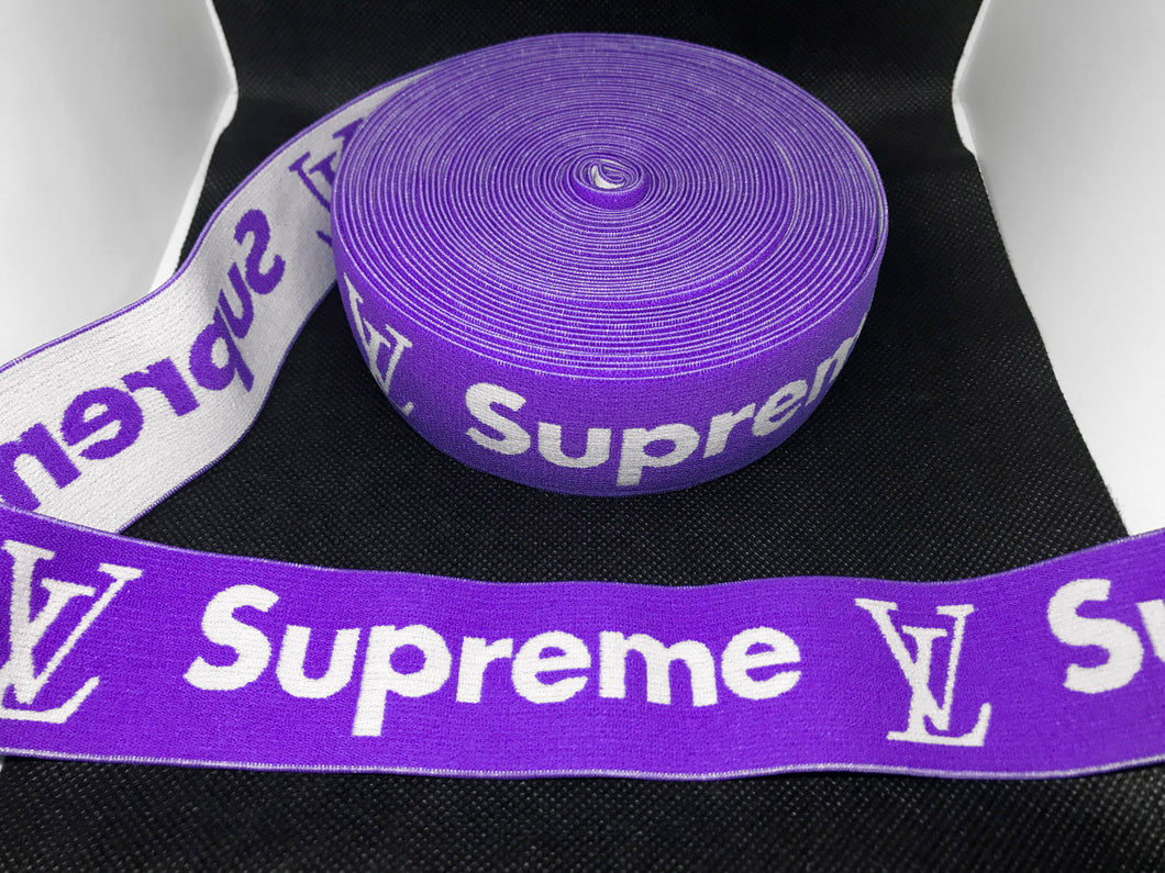 3 or 6 Yard Roll 4cm Supreme LV Designer Hat Band Elastic   Trim