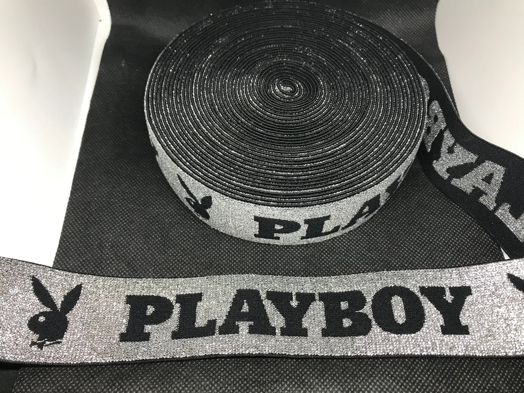 WHOLESALE - Custom Designer Elastic Bands - 1 Yard Roll of 4cm P-1 Metallic      Trim