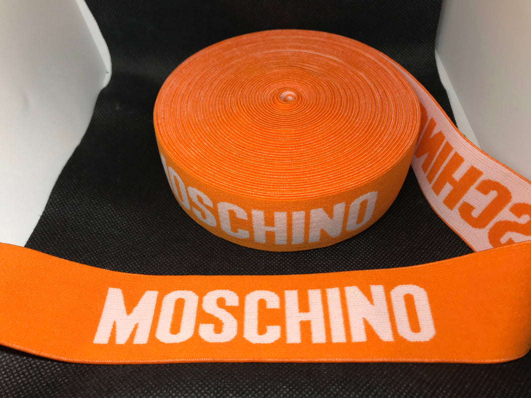 3 or 6 Yard Roll 4cm Moschino Designer Hat Band Elastic   Trim