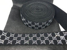 Load image into Gallery viewer, 1 to 10 Yard Roll 4.5cm G-1 Rhinestone Elastic Bands
