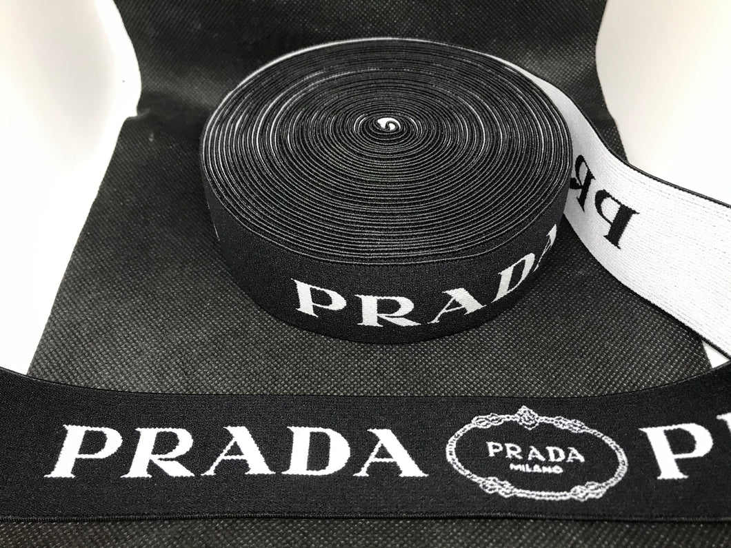 10 Yard Roll Prada Designer Elastic Band   Jacquard Bands Trim