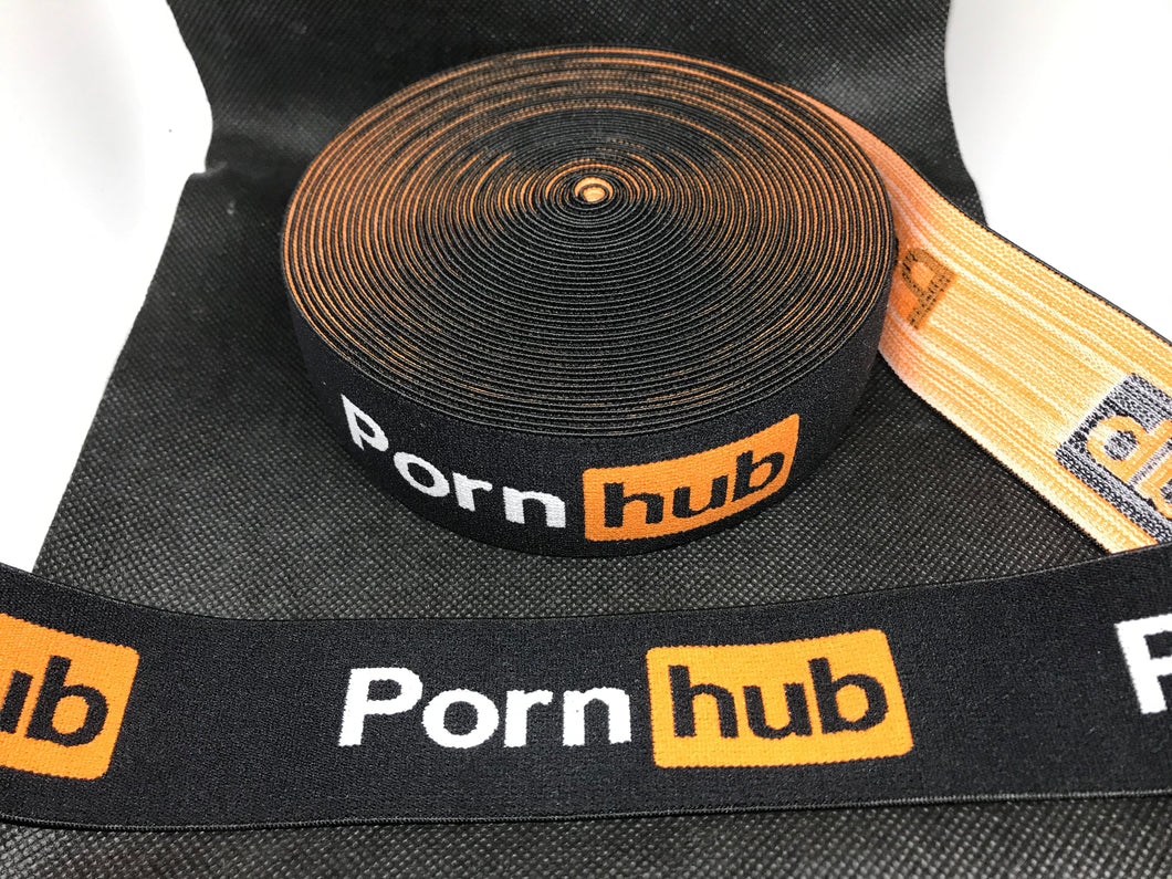 WHOLESALE - Custom Designer Elastic Bands - 1 Yard Roll of 4cm Porn Hub      Trim
