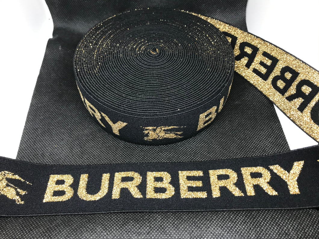3 or 6 Yard Roll 4cm B-2  Custom Designer Hat Band Elastic   Trim Metallic