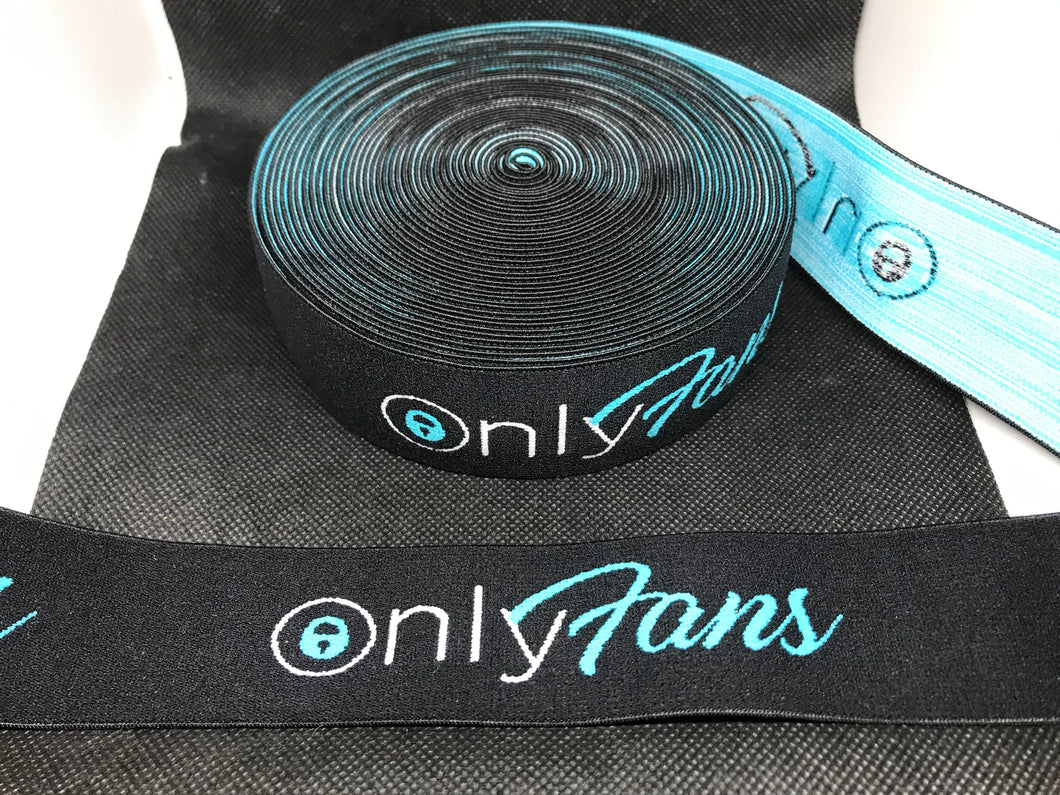 WHOLESALE - Custom Designer Elastic Bands - 1 Yard Roll of 4cm Only Fans      Trim