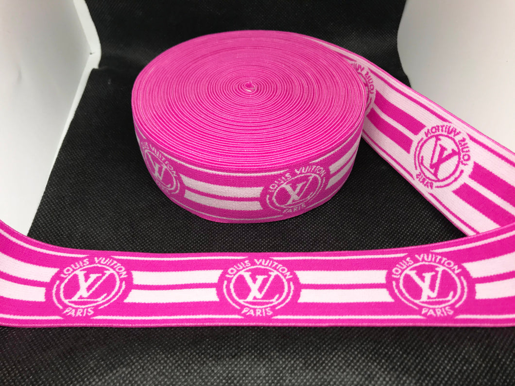 10 Yard Roll 4cm Louis Vuitton LV Designer Elastic Band   Jacquard Bands Trim