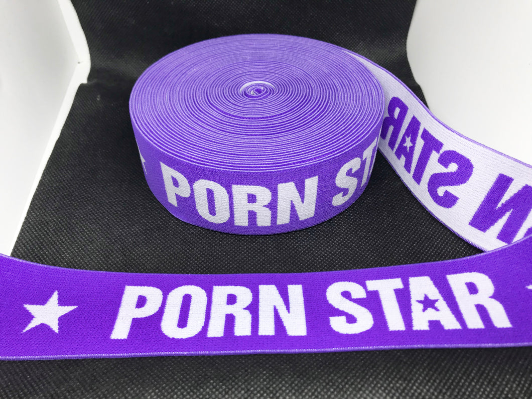 3 or 6 Yard Roll 4cm Porn Star Custom Designer Hat Band Elastic  Trim