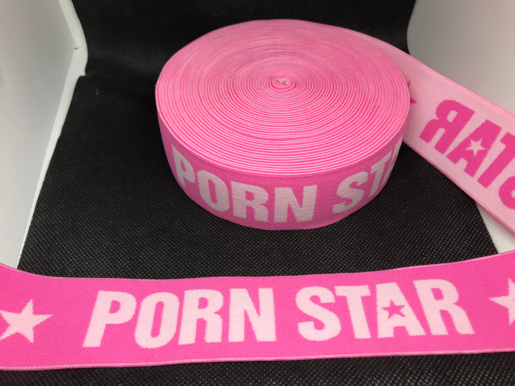 3 or 6 Yard Roll 4cm Porn Star Custom Designer Hat Band Elastic  Trim