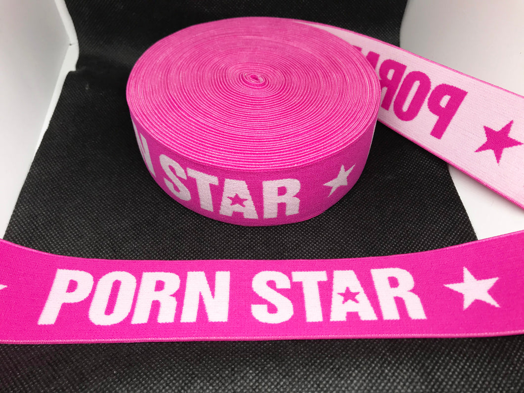 3 or 6 Yard Roll 4cm Porn Star Custom Designer Hat Band Elastic  Trim