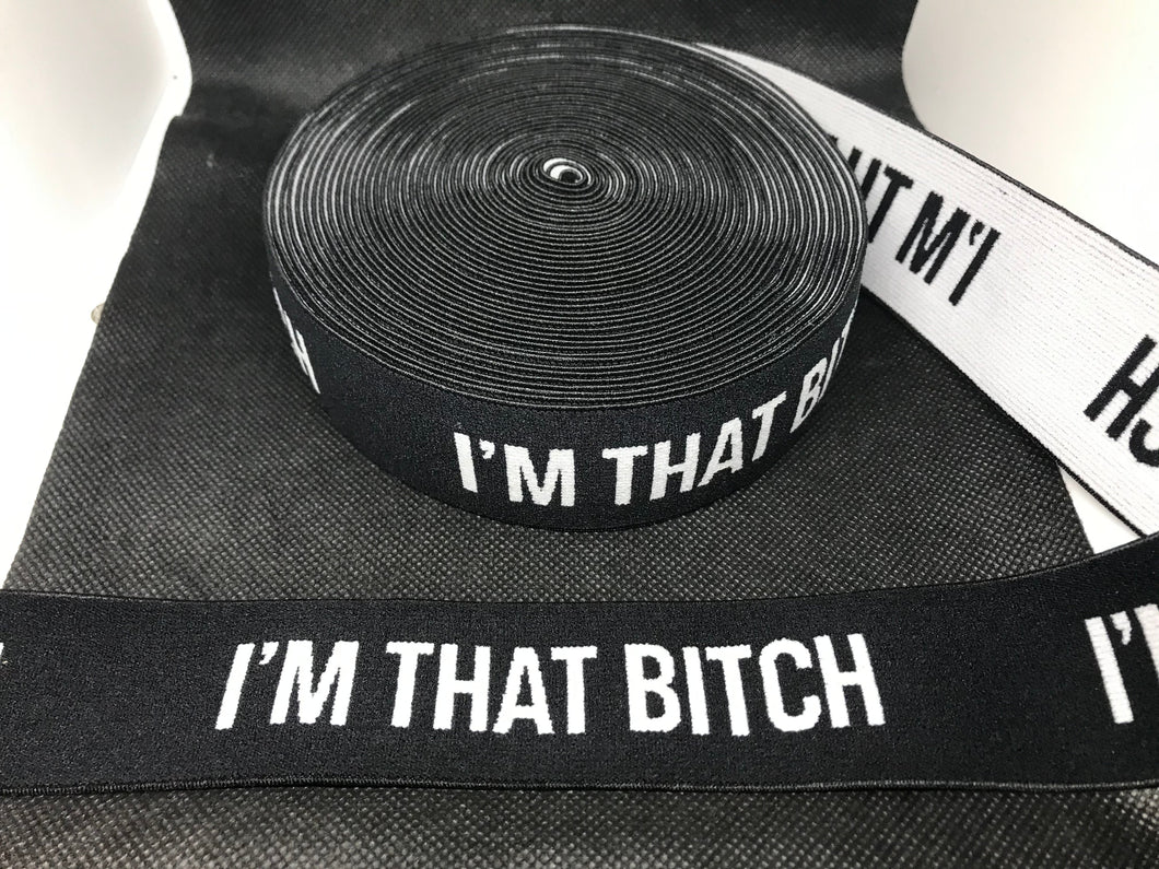 WHOLESALE - Custom Designer Elastic Bands - 1 Yard Roll of 4cm      Trim