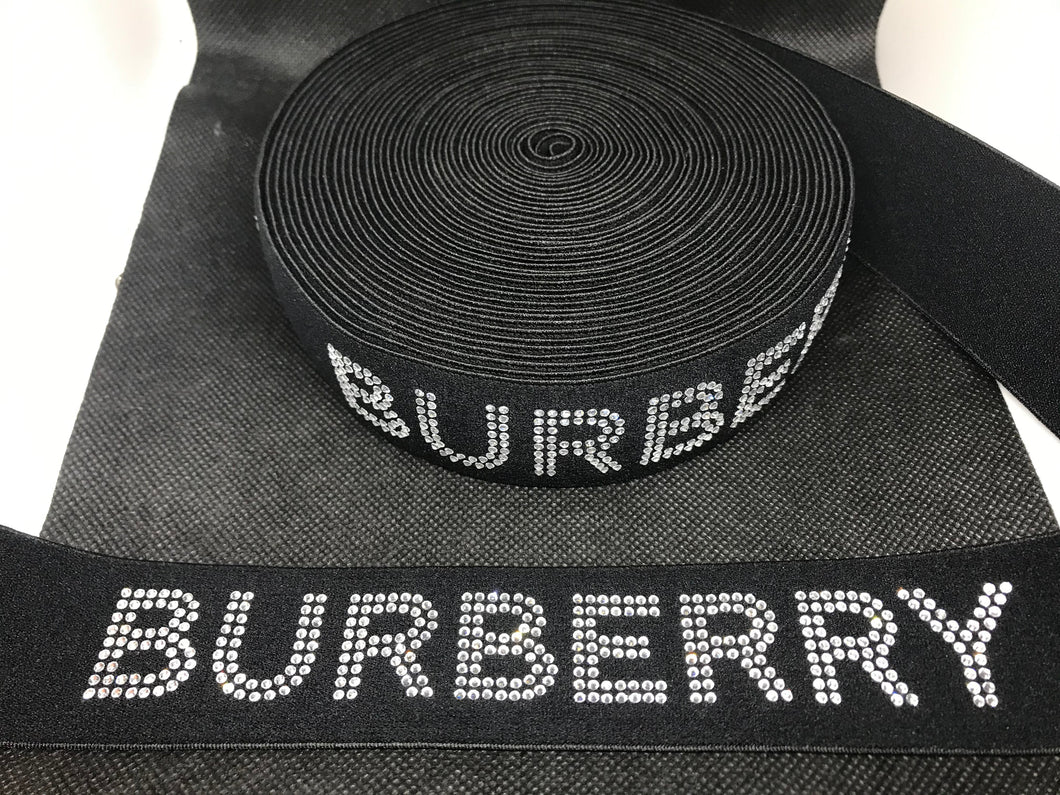 1 to 10 Yard Roll 4cm B-2 Rhinestone Elastic Bands