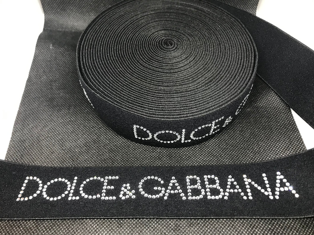 OVERSTOCK 10 Yard Roll 4cm DG Elastic Waistband material  Designer Bands Jacquard Bandz