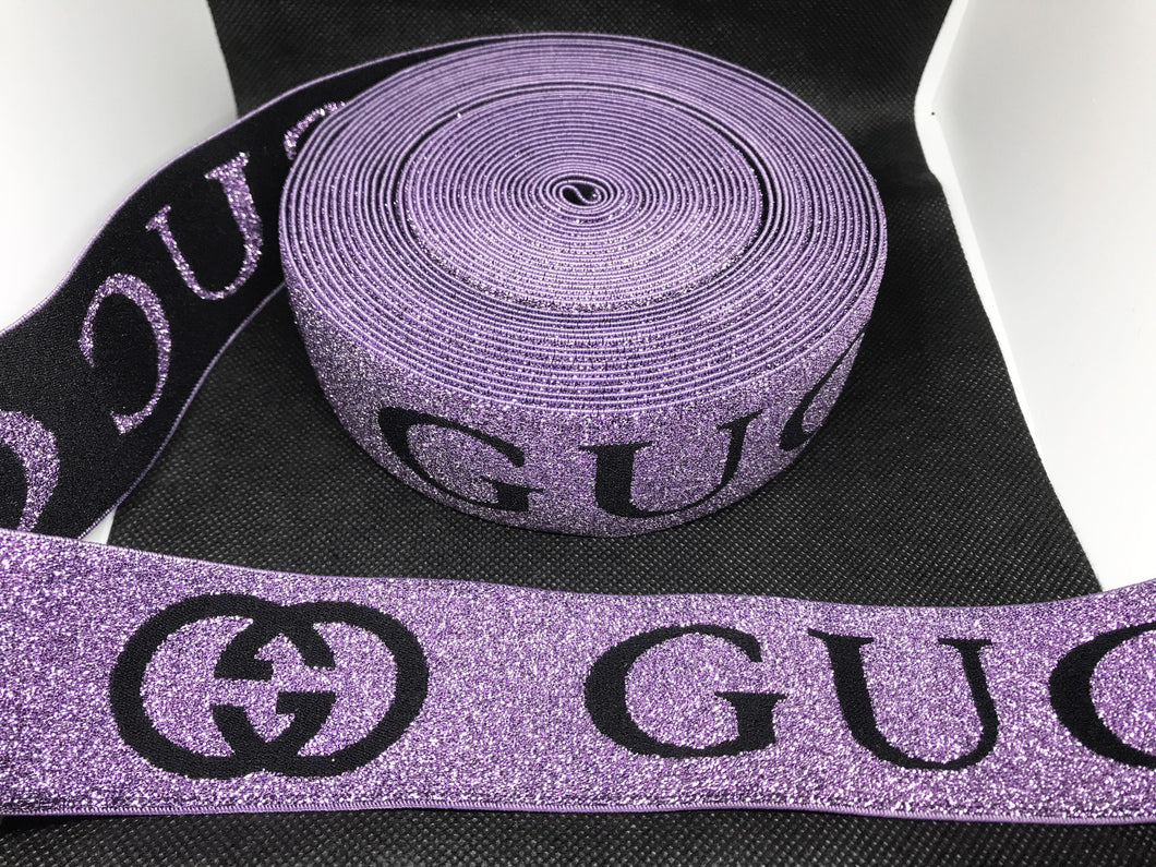 10 Yard Roll 4.5cm G-1    Custom Designer Elastic Band    Jacquard Bands Trim Metallic