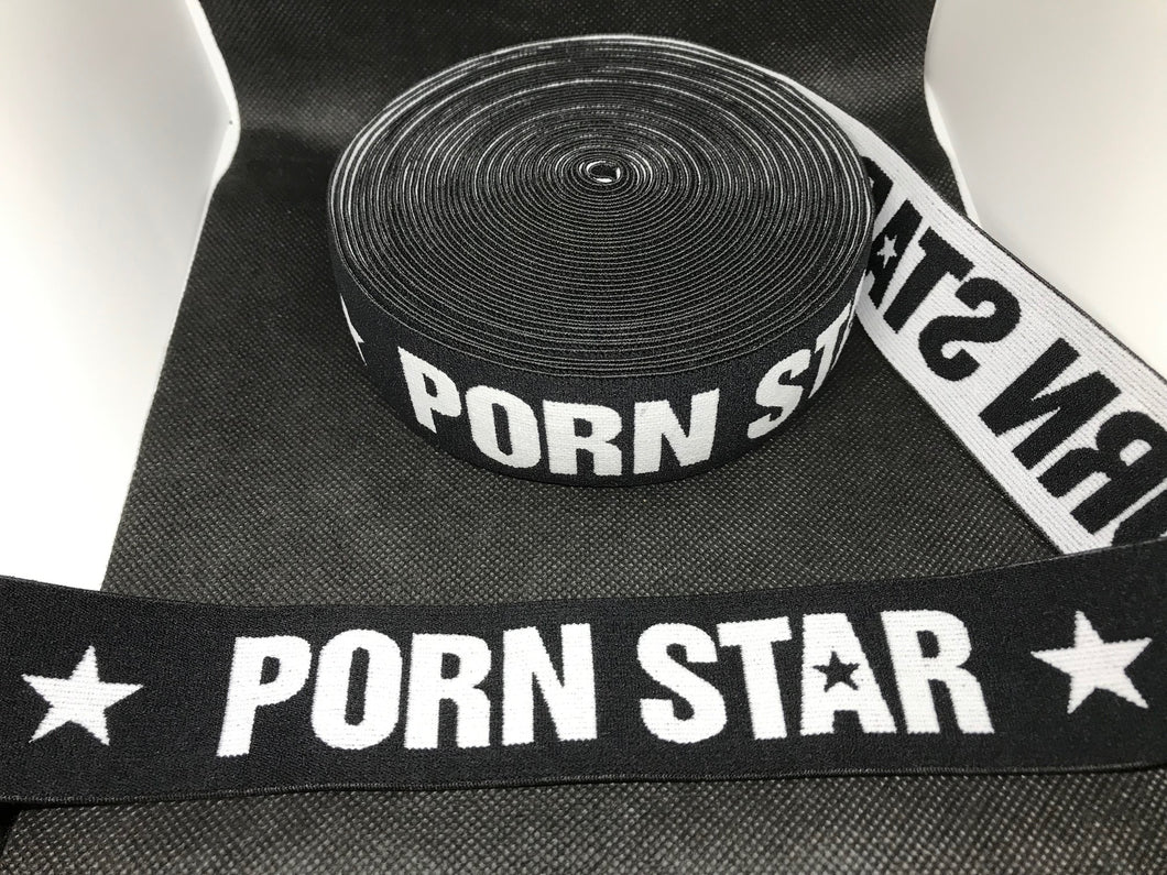 10 Yard Roll 4cm Porn Star Custom Designer Elastic Band   Jacquard Bands Trim