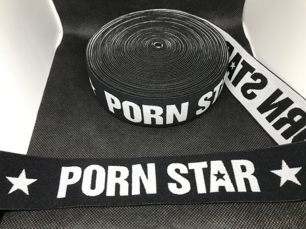 3 or 6 Yard Roll 4cm Porn Star Custom Designer Hat Band Elastic  Trim