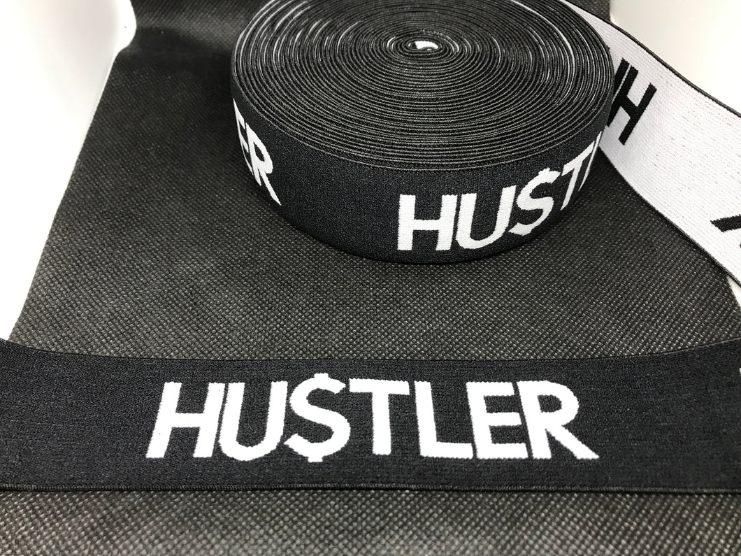 3 or 6 Yard Roll 4cm Hustler Custom Designer Hat Band Elastic  Trim