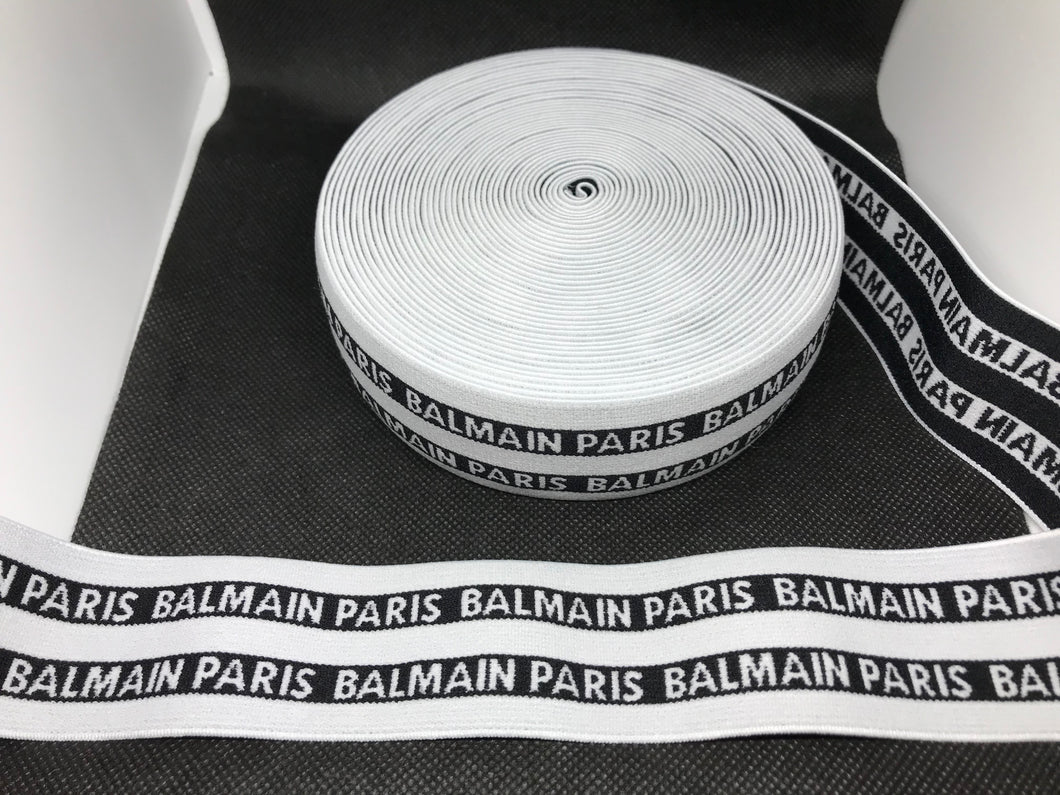 3 or 6 Yard Roll 4cm Balmain Designer Hat Band Elastic   Trim