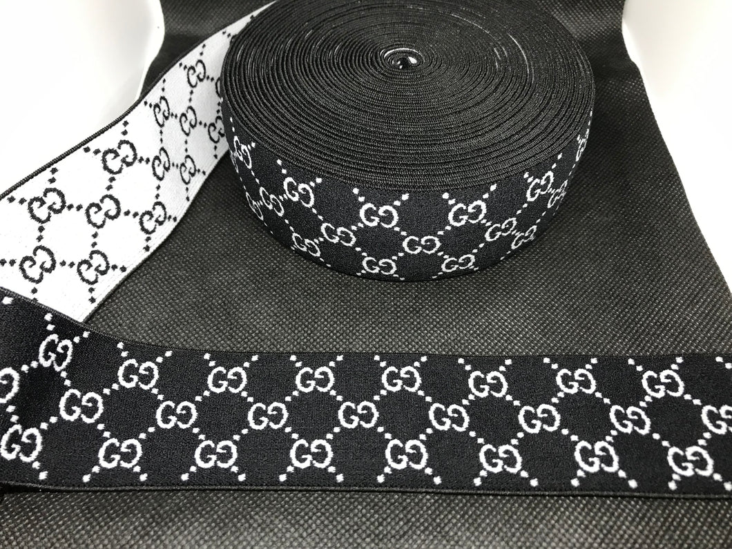 3 or 6 Yard Roll 4.5cm Gucci GG Designer Hat Band Elastic   Trim