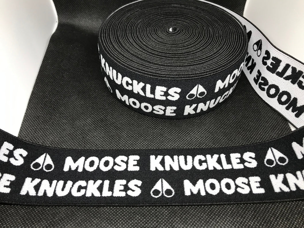 WHOLESALE - Designer Elastic Bands - 1 Yard Roll of 4.5cm Moose Knuckles      Trim