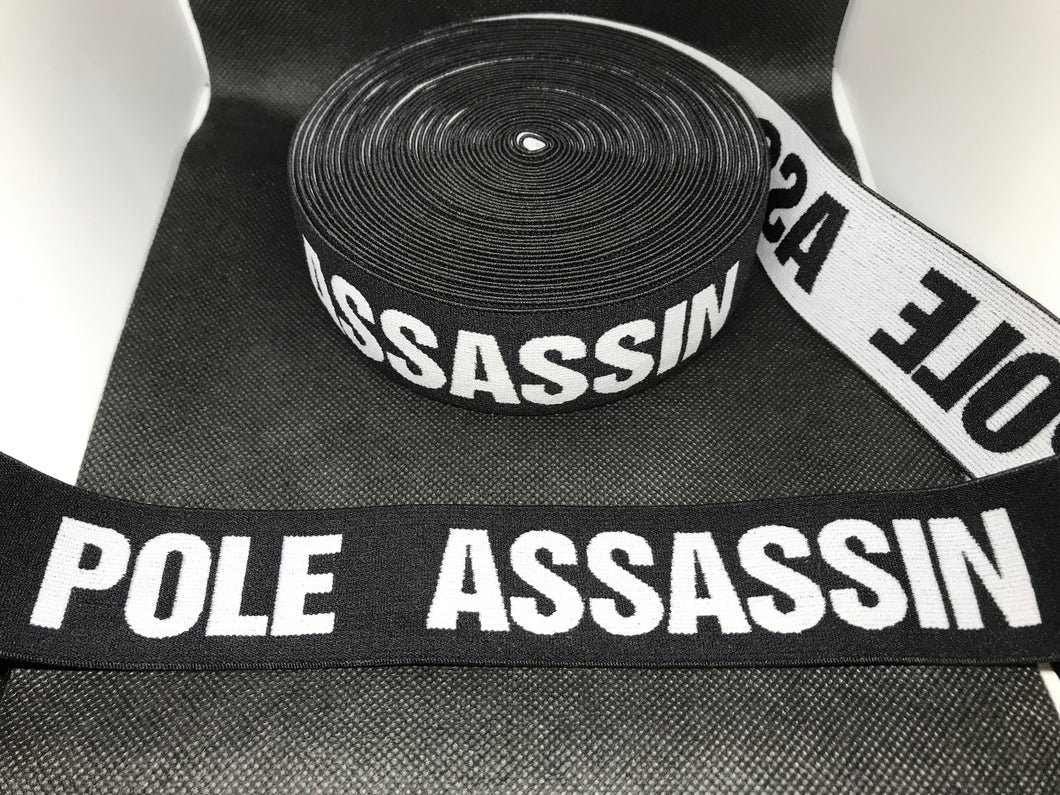 10 Yard Roll 4cm Pole Assassin Custom Designer Elastic Band   Jacquard Bands Trim