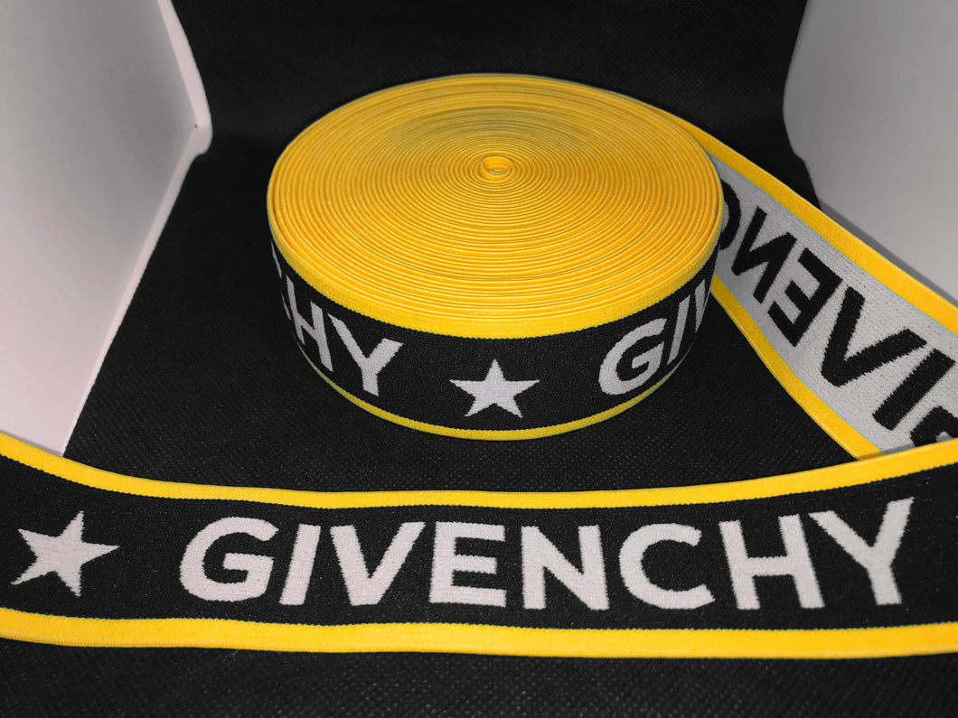 3 or 6 Yard Roll 4cm Givenchy Designer Hat Band Elastic   Trim