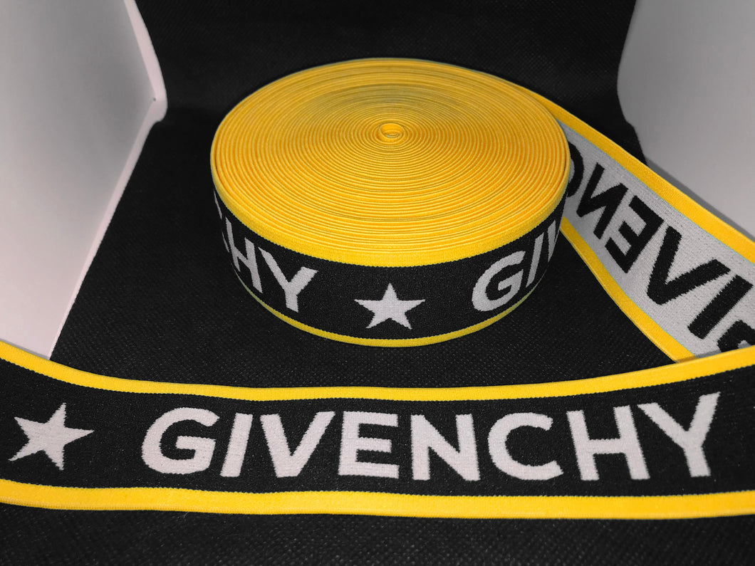WHOLESALE - Custom Designer Elastic Bands - 1 Yard Roll of 4cm G-2      Trim