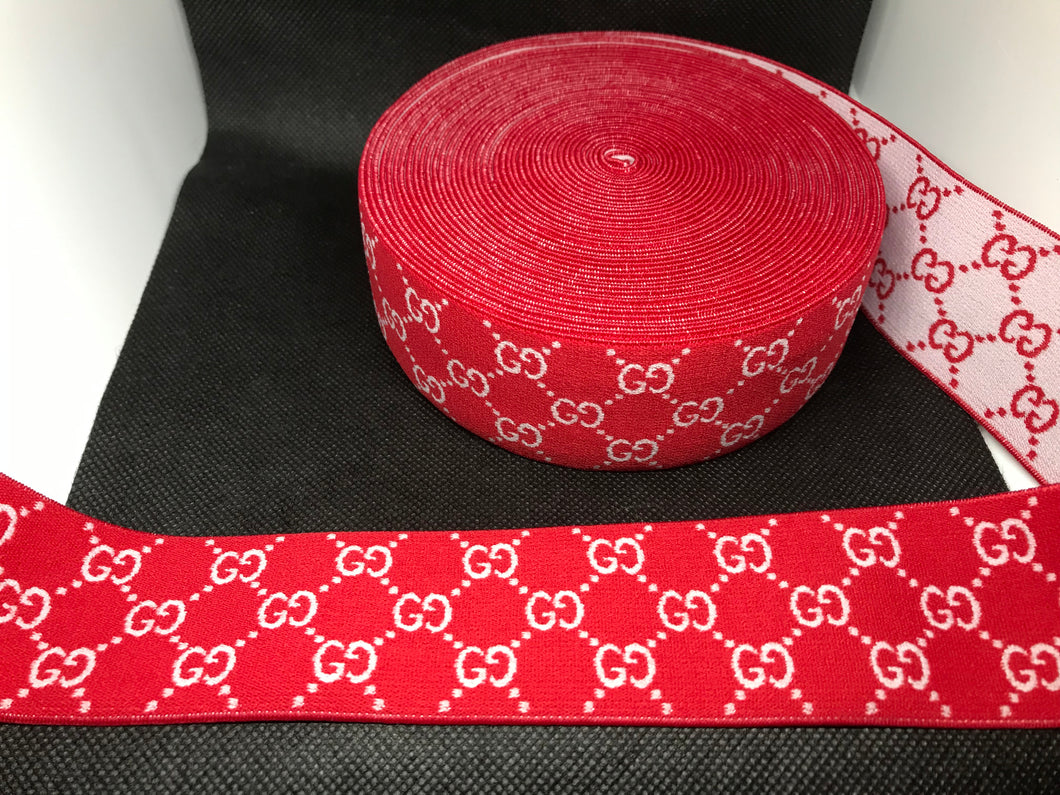 3 or 6 Yard Roll 4.5cm Gucci GG Designer Hat Band Elastic   Trim
